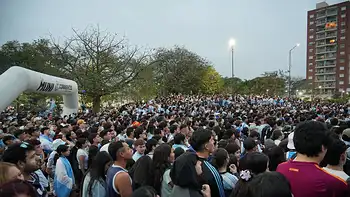 El Fan Fest de la Muni cerró con una multitud alentando a la Selección