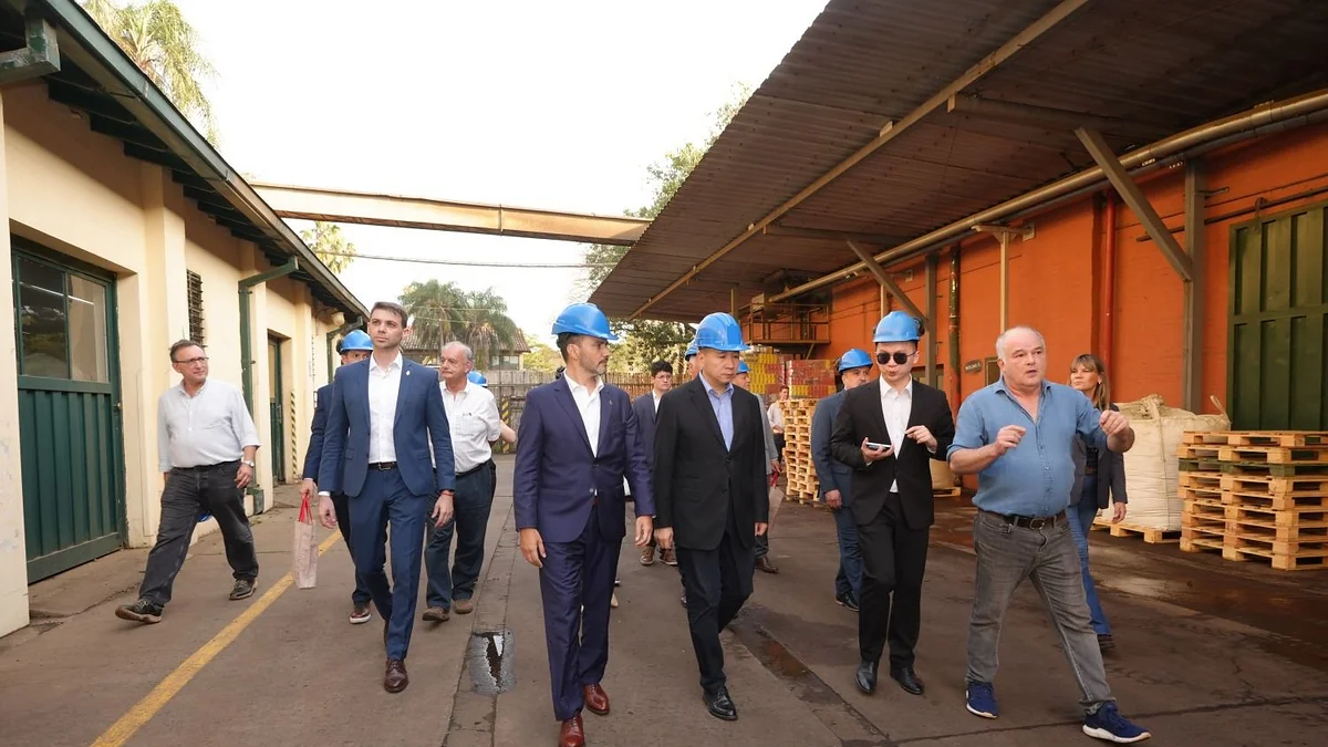 Misión de China en Corrientes: recorrieron el puerto de Ituzaingó y la planta Las Marías